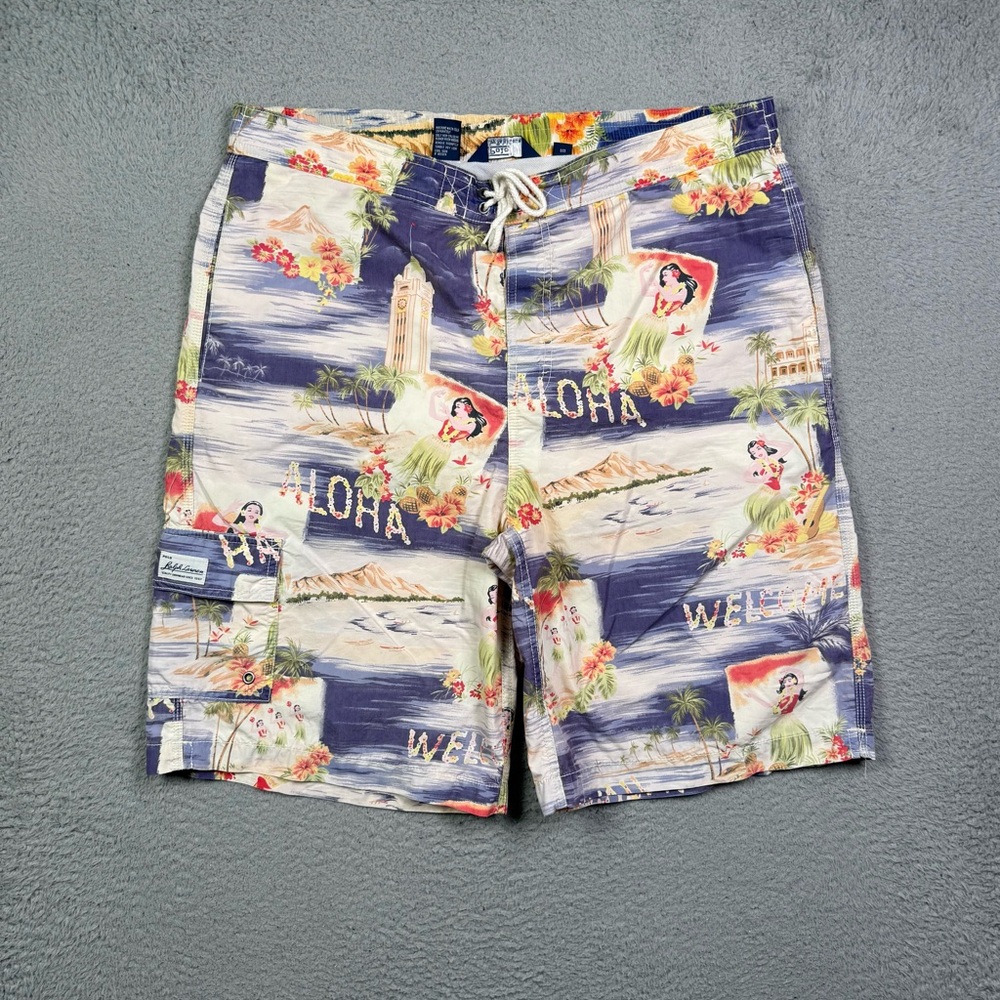 Polo Ralph Lauren Hawaii Aloha Hula Swim Trunks - Picture 2 of 4